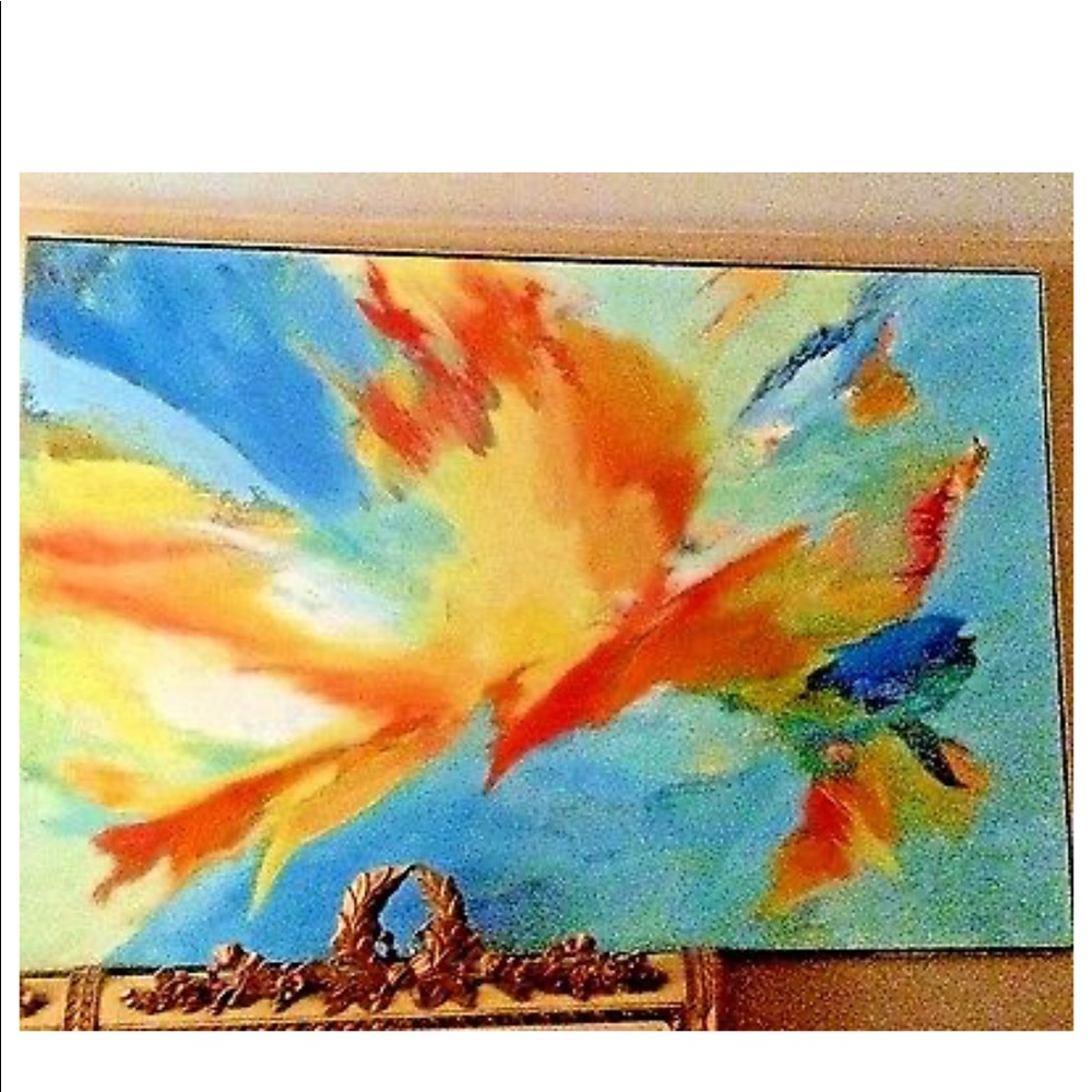 Mid Century Modern Large Oil Painting 1960’s - Picture 11 of 12